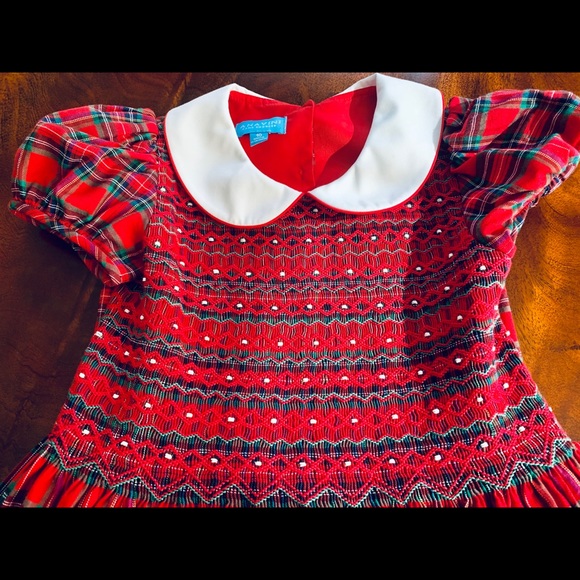 Anavini Holiday Plaid Dress- 10y - Picture 2 of 7